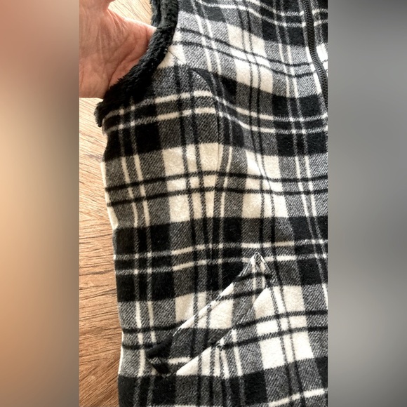 Woolrich Vintage Wool Vest with Faux Fur Lining - Black & Cream Buffalo … - Picture 9 of 13